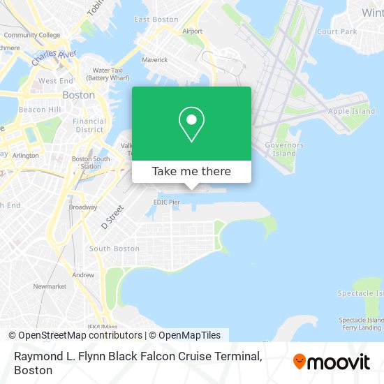 Raymond L. Flynn Black Falcon Cruise Terminal map