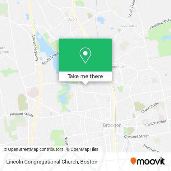 Lincoln Congregational Church map