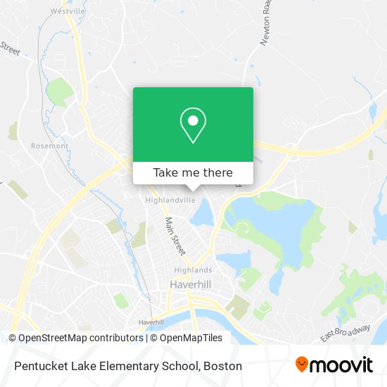 Pentucket Lake Elementary School map