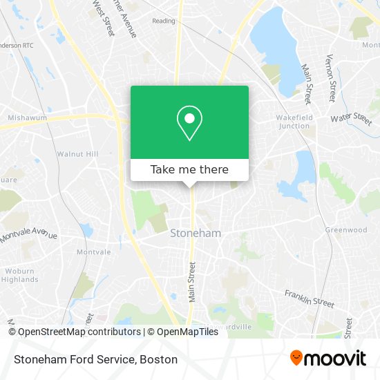 Stoneham Ford Service map