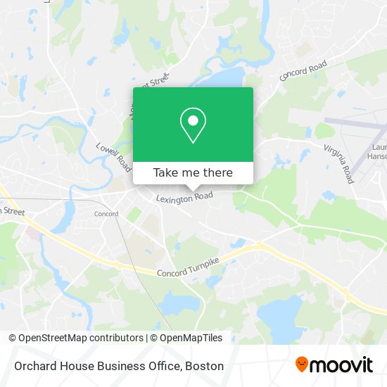 Orchard House Business Office map