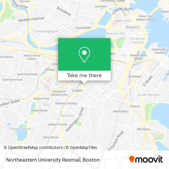 Mapa de Northeastern University Resmail