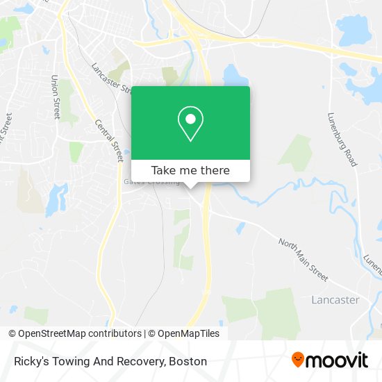 Ricky's Towing And Recovery map