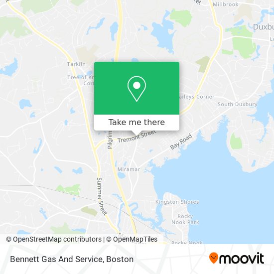 Bennett Gas And Service map