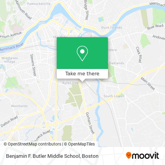Benjamin F. Butler Middle School map
