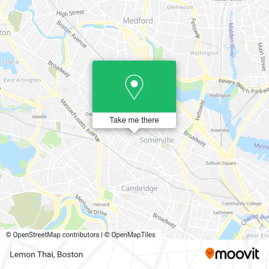 Lemon Thai map