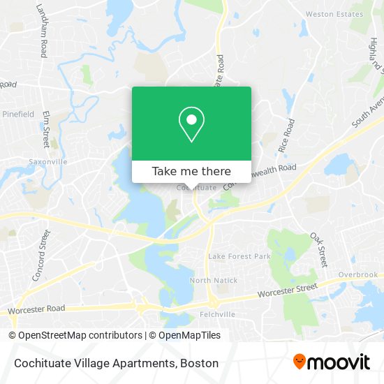 Cochituate Village Apartments map