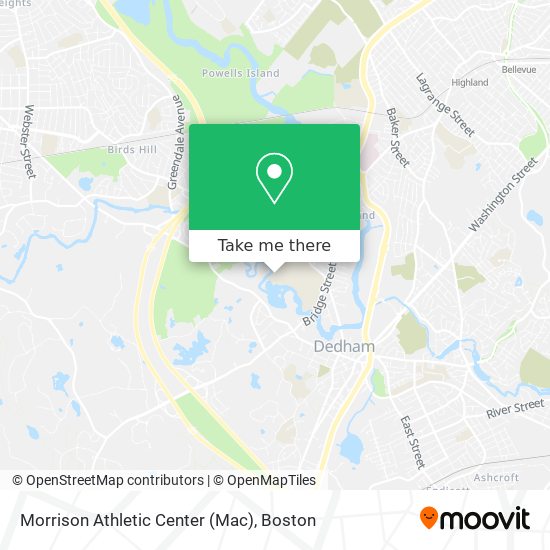Mapa de Morrison Athletic Center (Mac)