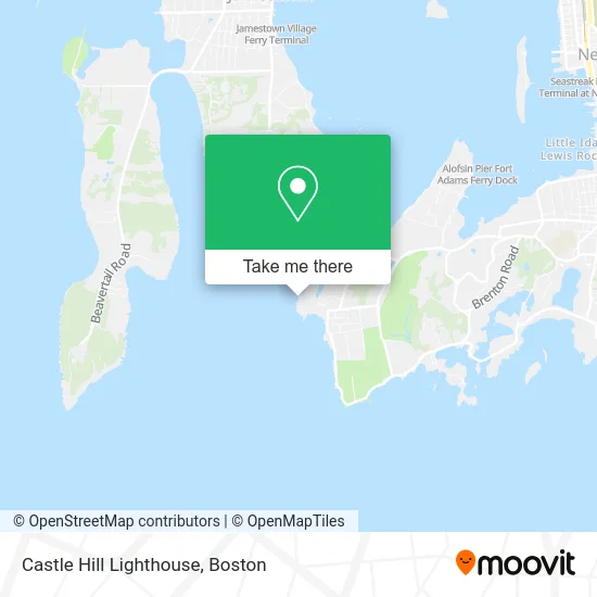 Castle Hill Lighthouse map