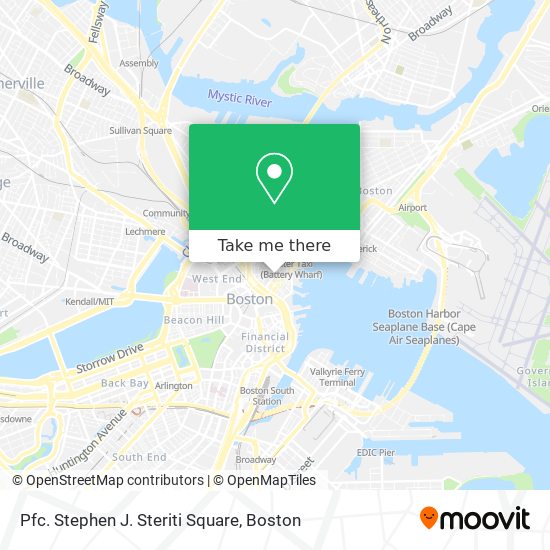 Pfc. Stephen J. Steriti Square map