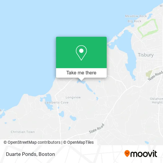 Duarte Ponds map