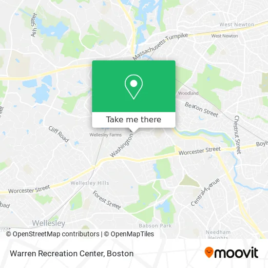 Warren Recreation Center map
