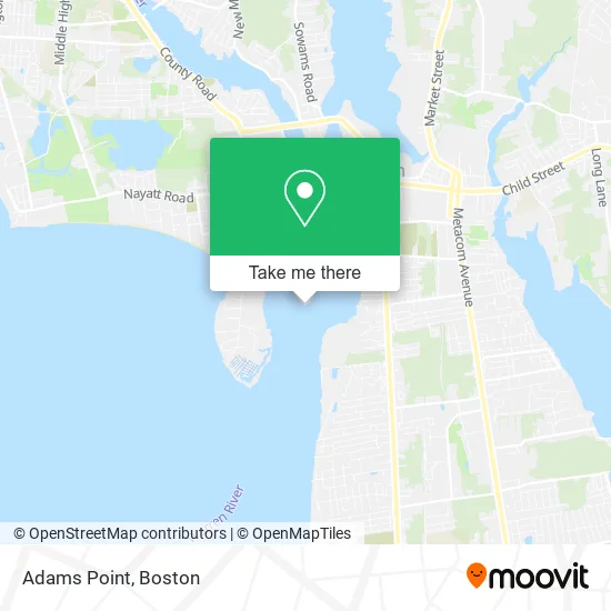 Adams Point map