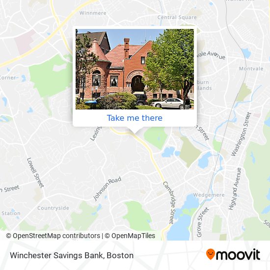 Mapa de Winchester Savings Bank