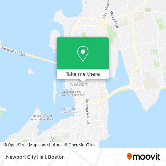 Newport City Hall map