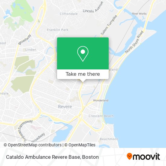 Cataldo Ambulance Revere Base map