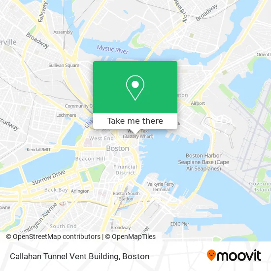 Callahan Tunnel Vent Building map