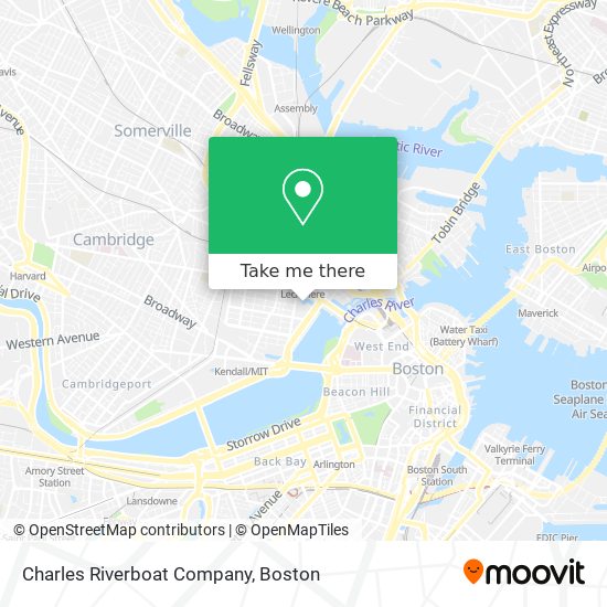 Charles Riverboat Company map