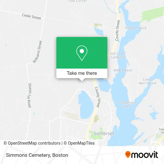 Simmons Cemetery map