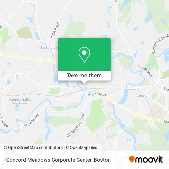 Concord Meadows Corporate Center map