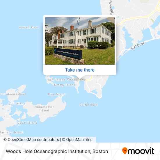 Woods Hole Oceanographic Institution map