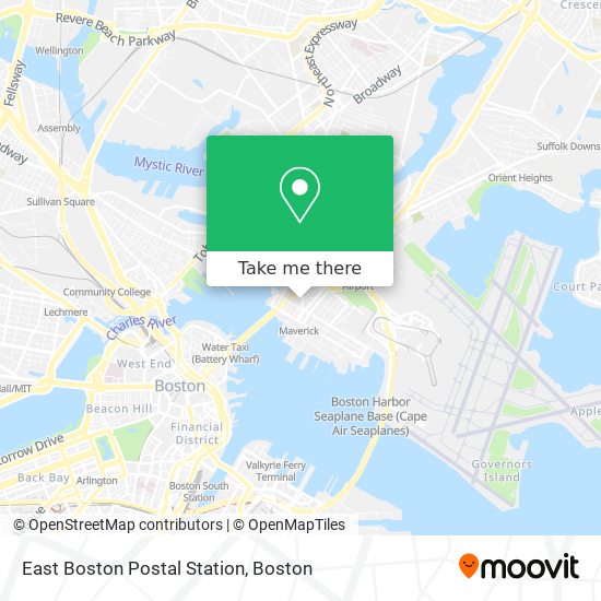 Mapa de East Boston Postal Station