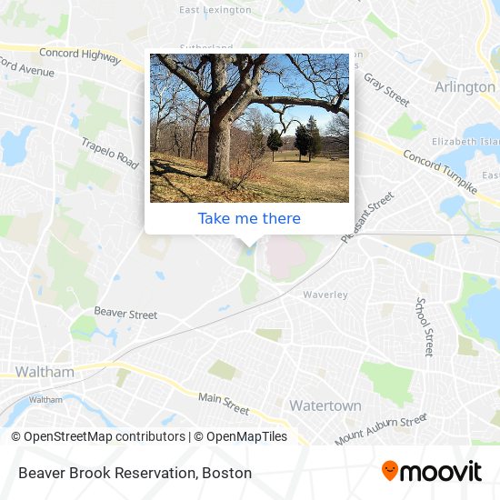 Mapa de Beaver Brook Reservation