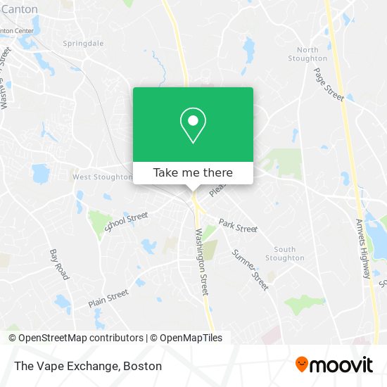 The Vape Exchange map