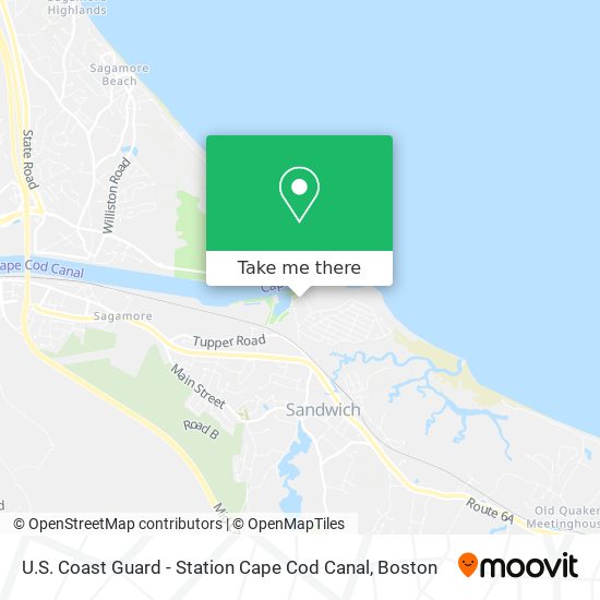 Mapa de U.S. Coast Guard - Station Cape Cod Canal