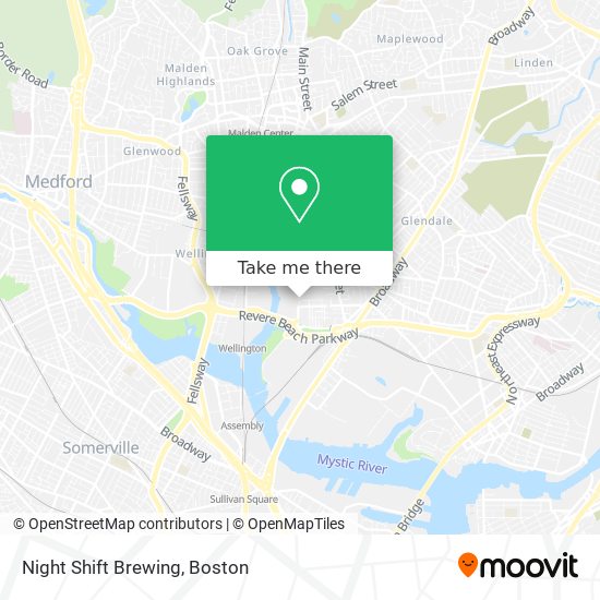 Night Shift Brewing map