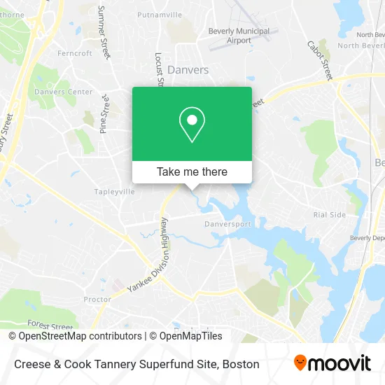 Creese & Cook Tannery Superfund Site map