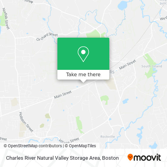 Charles River Natural Valley Storage Area map