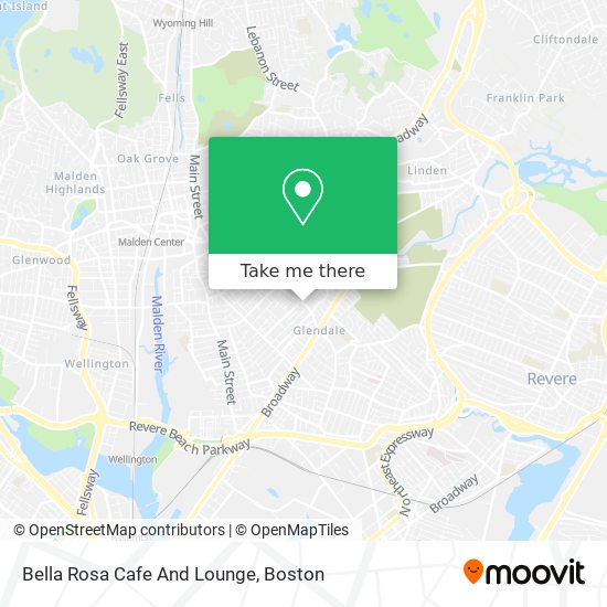 Bella Rosa Cafe And Lounge map