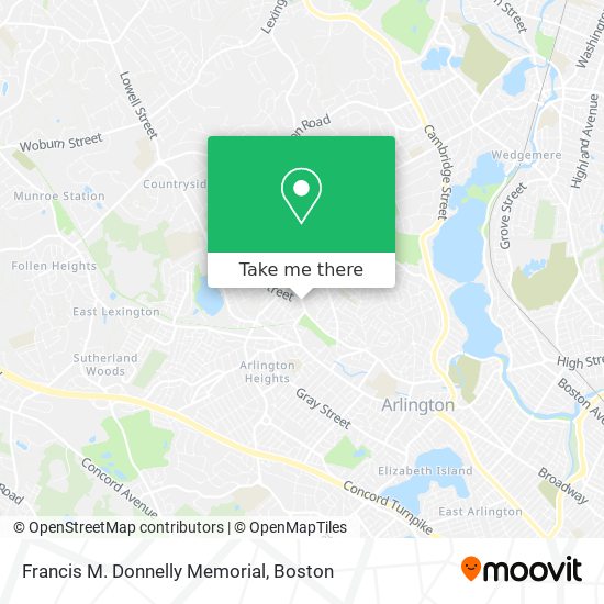 Mapa de Francis M. Donnelly Memorial