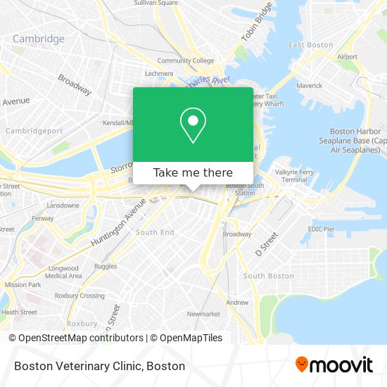 Mapa de Boston Veterinary Clinic