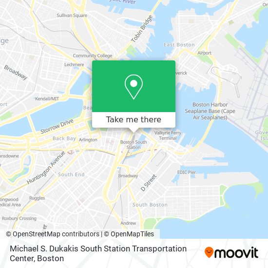 Michael S. Dukakis South Station Transportation Center map
