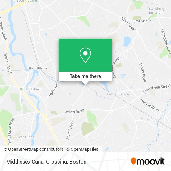 Mapa de Middlesex Canal Crossing