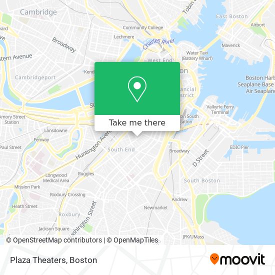 Plaza Theaters map