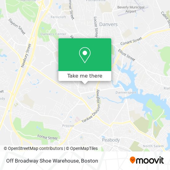 Mapa de Off Broadway Shoe Warehouse