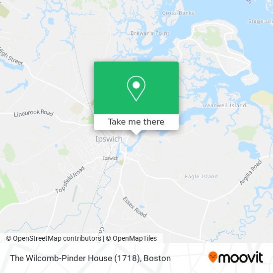 The Wilcomb-Pinder House (1718) map