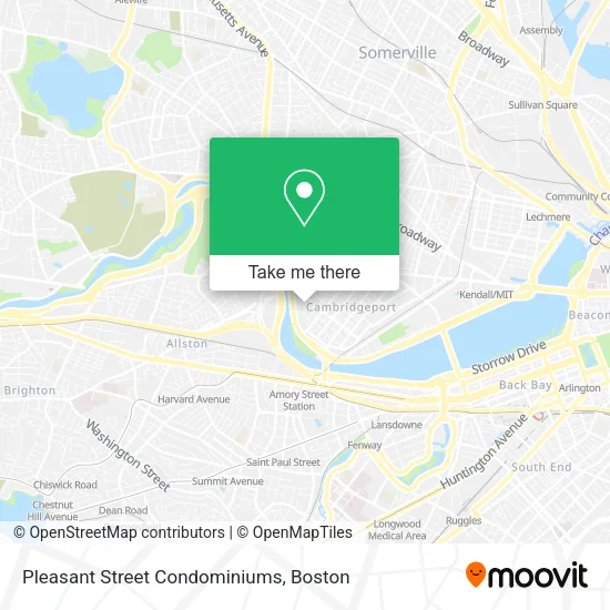 Mapa de Pleasant Street Condominiums