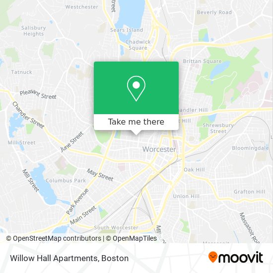 Willow Hall Apartments map