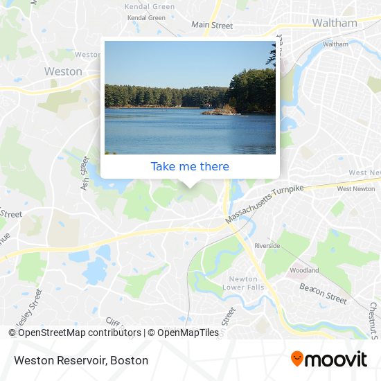 Weston Reservoir map