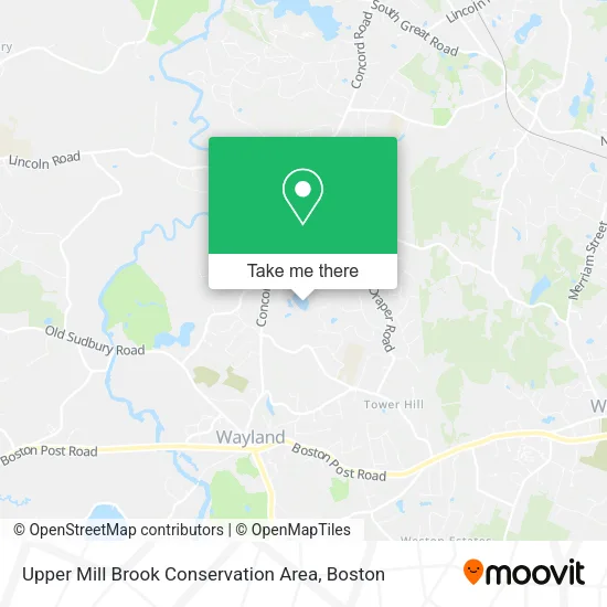 Upper Mill Brook Conservation Area map