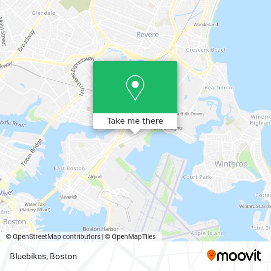 Bluebikes map