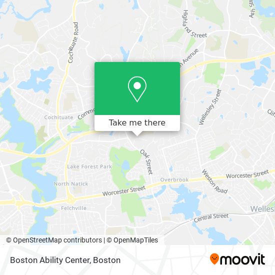 Boston Ability Center map