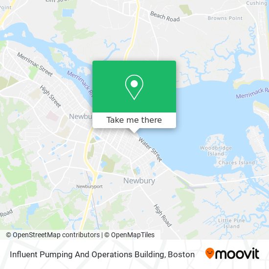 Influent Pumping And Operations Building map