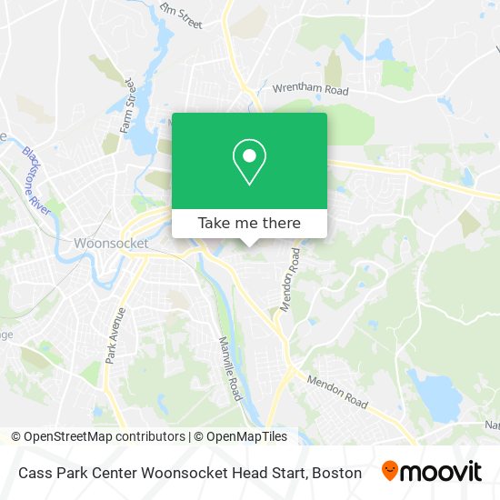 Mapa de Cass Park Center Woonsocket Head Start