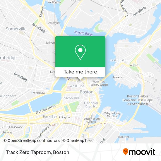 Mapa de Track Zero Taproom