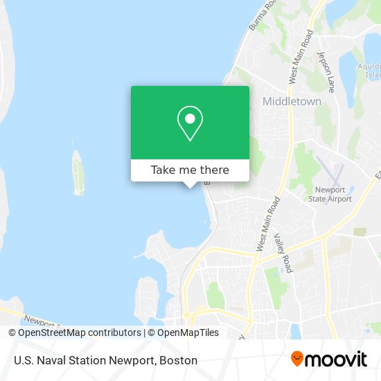 U.S. Naval Station Newport map